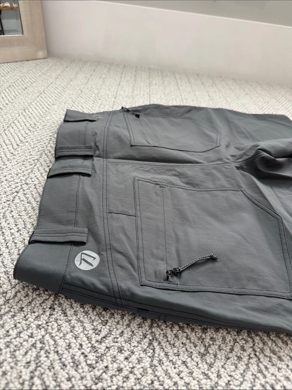 KUIU Men’s Charcoal Gray Tactical Cargo Shorts